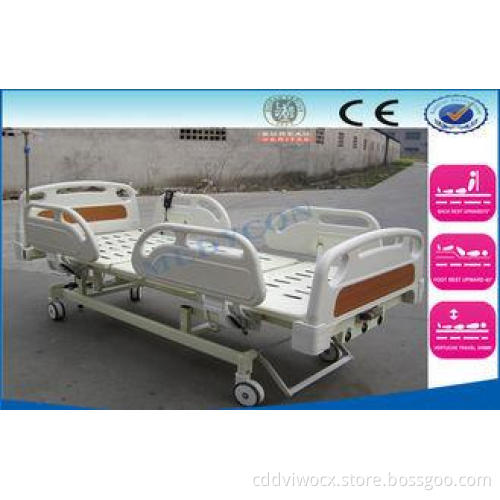 Electric Medical Hospital Bed Foldaway side Guardrails BDE2